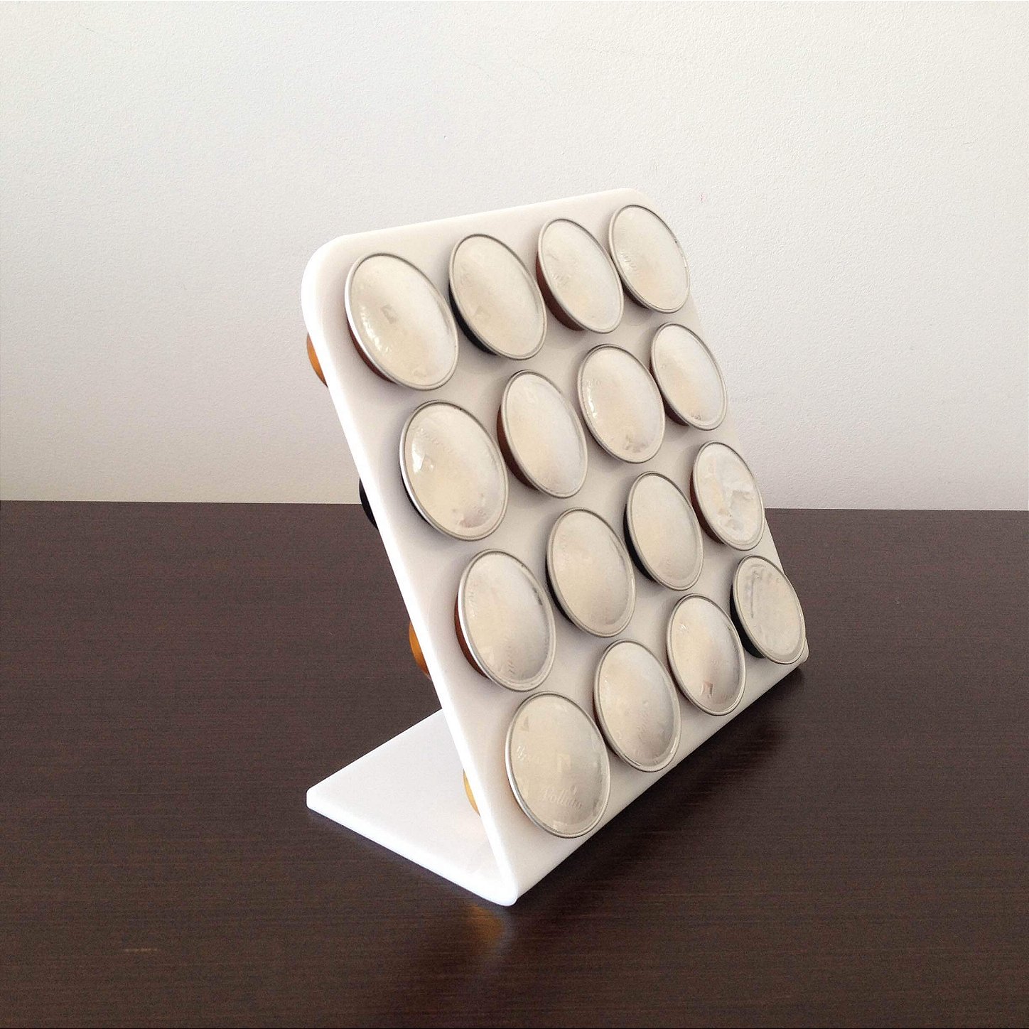 Display branco para capsulas de café nespresso